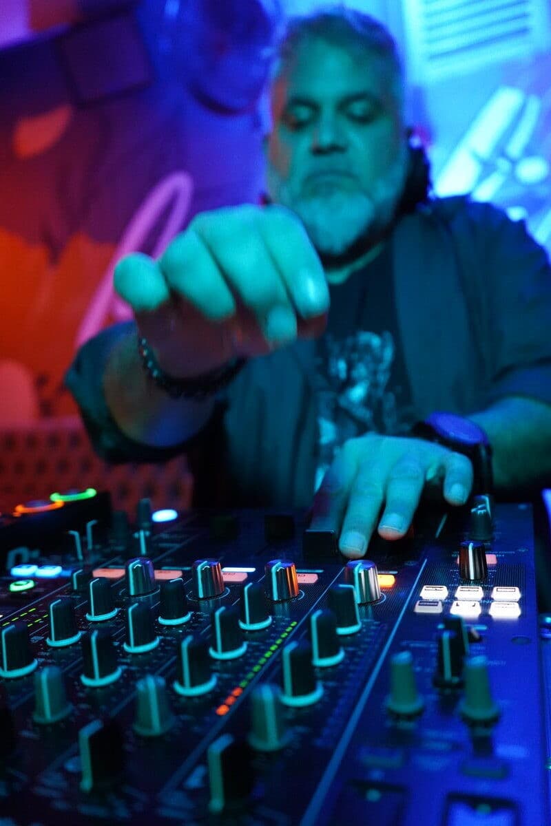 Jay-J on the mixer faders at Essential