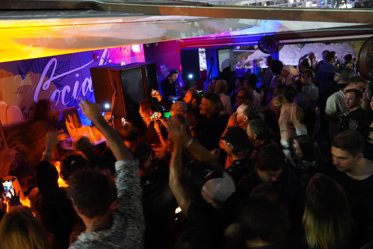Packed dance floor